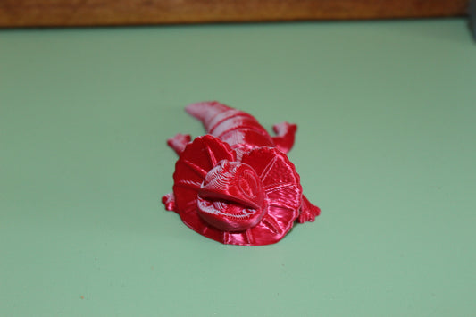 3D-printed Articulated Baby Frilled Neck Lizard