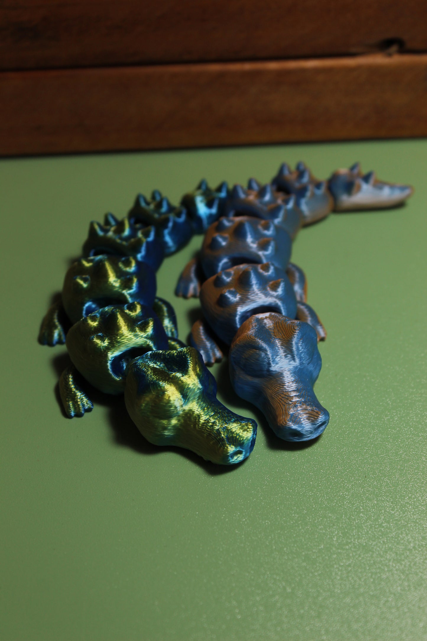 3D-printed Articulated Crocodile