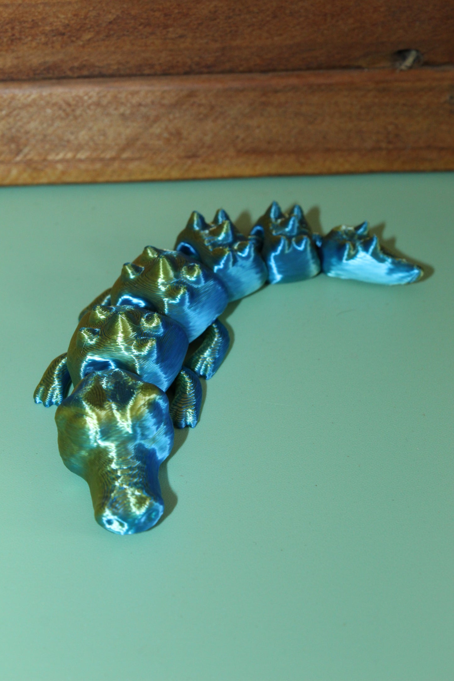 3D-printed Articulated Crocodile