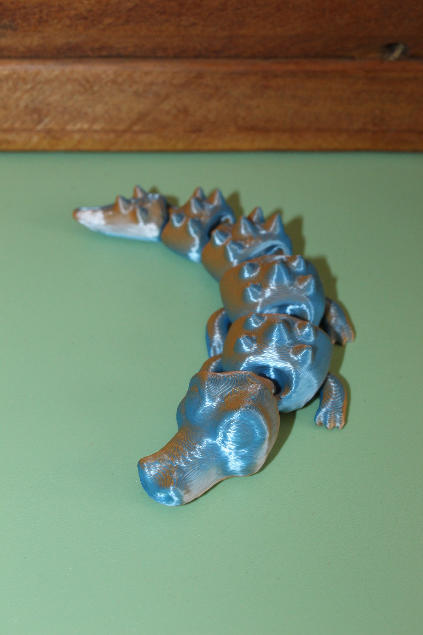 3D-printed Articulated Crocodile
