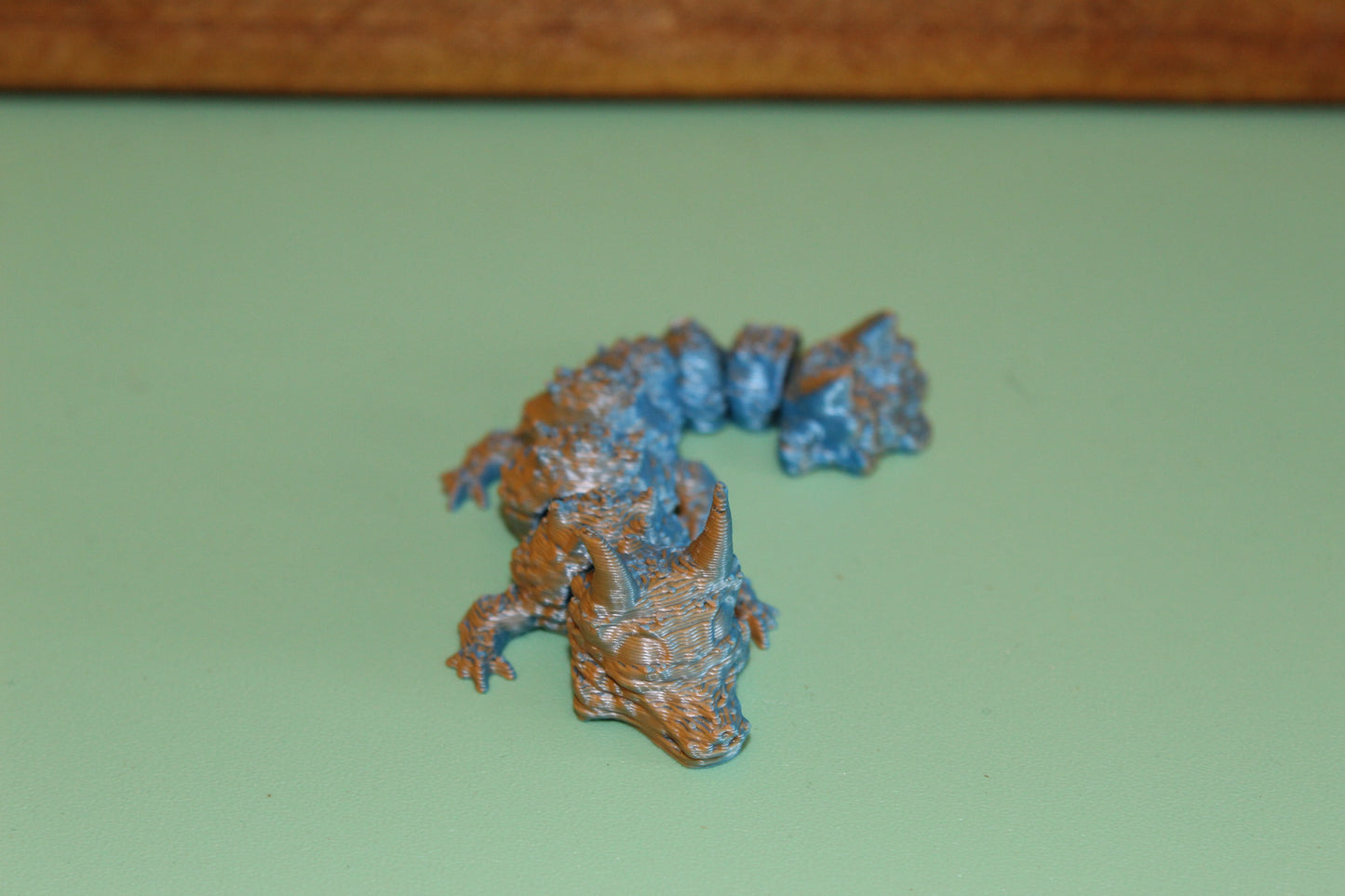 3D-printed Articulated Wingless Stone Dragon
