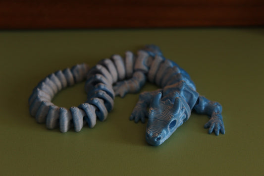 3D-printed Articulated Skeleton Dragon Small