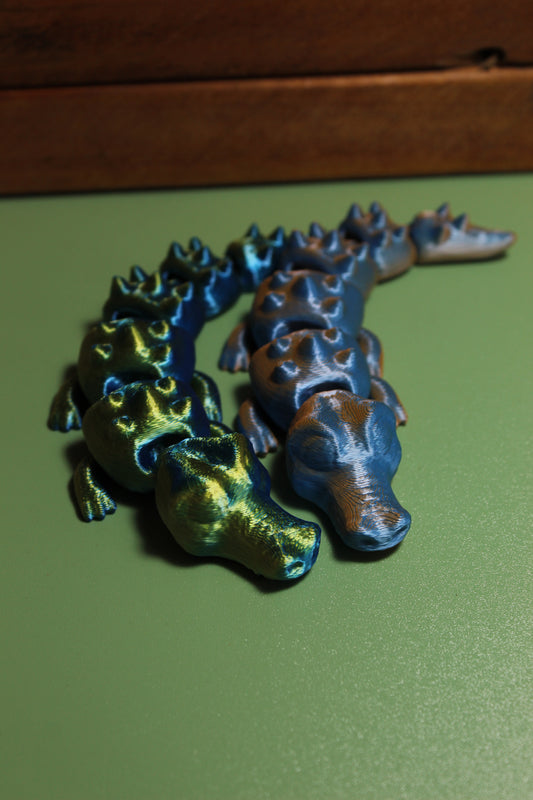 3D-printed Articulated Crocodile