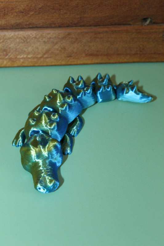 3D-printed Articulated Crocodile