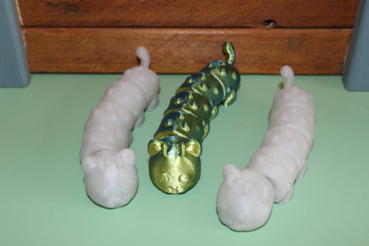 3D-printed Articulated Caterkitty (Caterpillar Kitty)